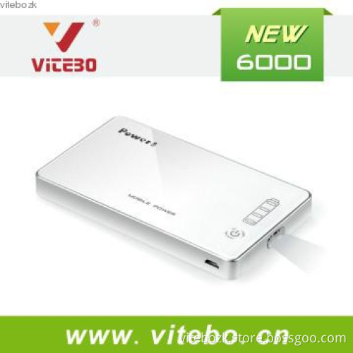Novel Gift Power Bank 6000MAH for iPhone,Samsung,Blackberry,HTC etc